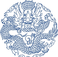 矢量龙图案