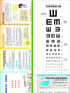 护眼世家标准视力表图片