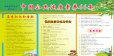 中国公民健康素养展板图片
