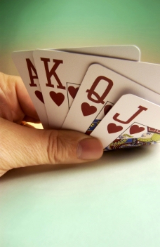 扑克 红桃顺子图片