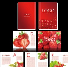 草莓产品整体画册设计