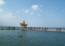 洱海湖心亭图片