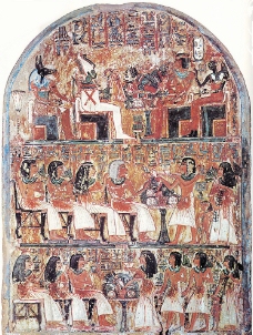 古埃及法老聚会壁画图片