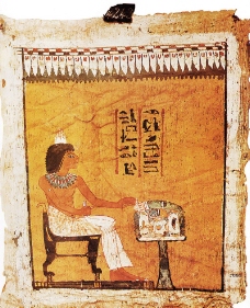 古埃及法老梳妆挂毯图片