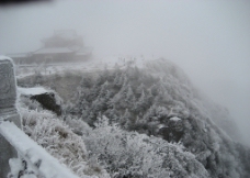 峨眉山雪景图片