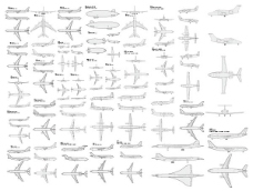 设计素材飞机平面设计图矢量素材