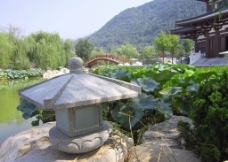 华清池景观图片
