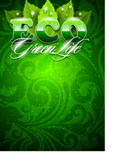 绿色环保矢量环保绿色海报素材设计