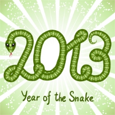 矢量2013新年蛇形图案背景