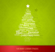 创意字母圣诞树图片