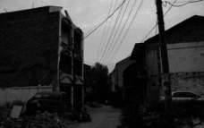 破旧的房屋街道图片