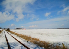 冬天铁路图片