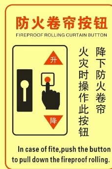 防火卷帘门按钮图片