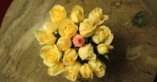 黄玫瑰花束图片