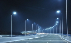 LED路灯 夜景图片