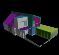 室外模型3d室外别墅房子模型图片