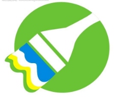 绿色叶子涂装公司logo图片