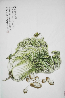 小白菜國畫