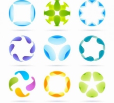 3D图形3d圆形logo图片