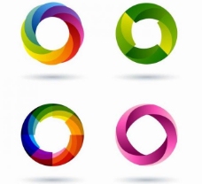 3d动感圈圈logo图片