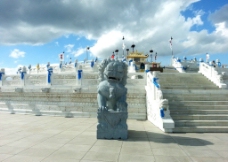 成吉思汗陵祭坛图片