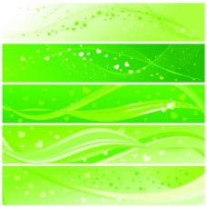 矢量绿色线条网站设计图片