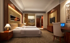 酒店卧室效果图图片