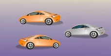 小轿车银色小车橙色小车高档轿车图片