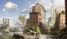 纽约废墟图片