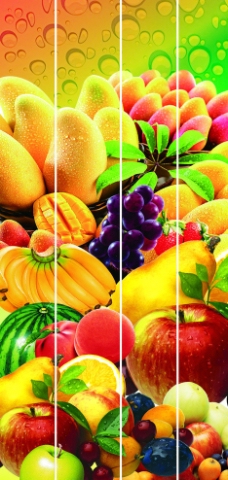 水果超市超市水果柱子图片