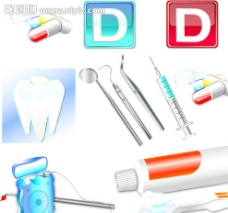 胶管牙医工具图标图片