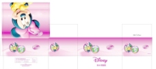 水彩效果卡通迪士尼包装彩盒设计图片